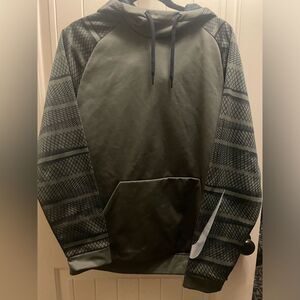 Nike Dri Fit Holdie men's LargePullover Green Big Swoosh Logo Camouflage